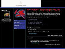 Tablet Screenshot of fireequipmentspecialties.com